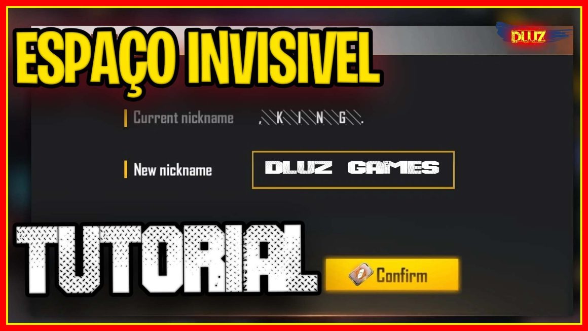 Espaço Invisível: Como colocar espaço no Nick ou Nome do Free Fire?