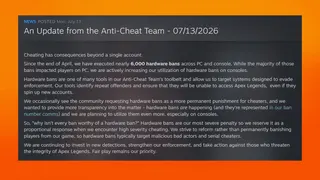 Apex Legends: 6 mil bans de hardware contra trapaças