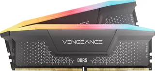 Memória RAM Corsair Vengeance RGB RS 32GB (2x16GB) DDR5 6000MHz CL36 AMD Expo/Intel XMP - Cinza