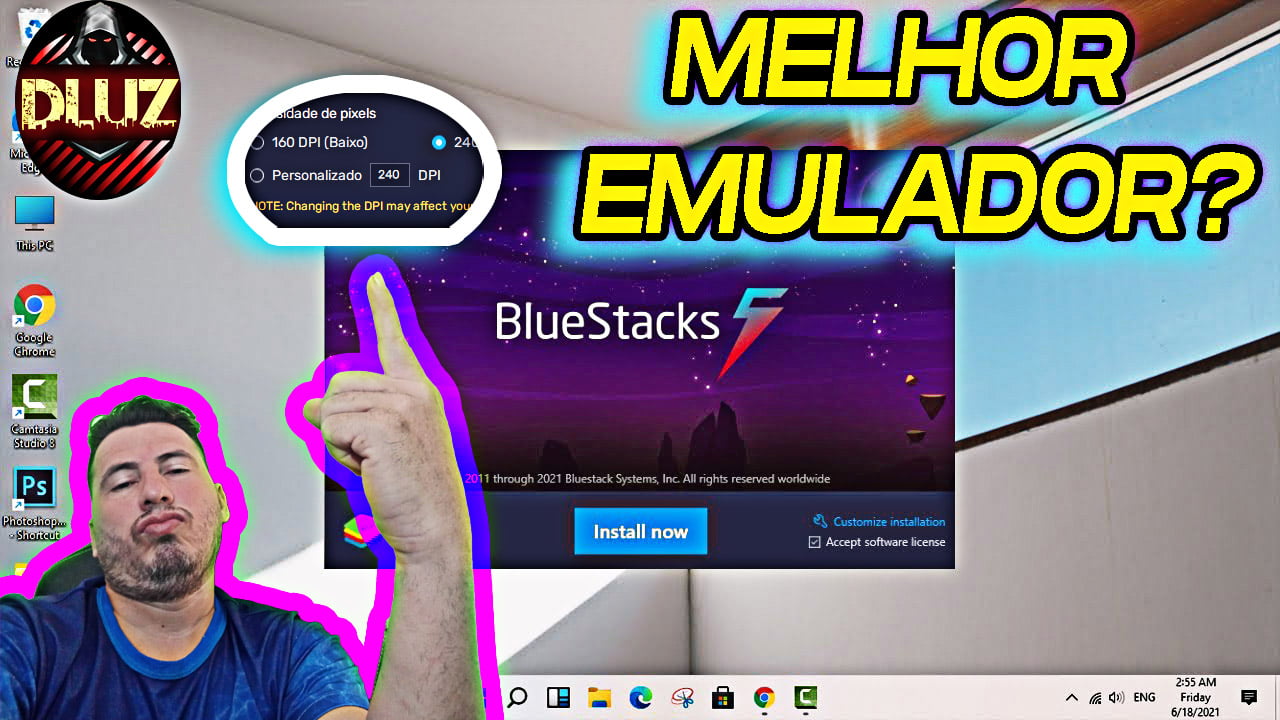 NOVO BLUESTACKS COM DPI