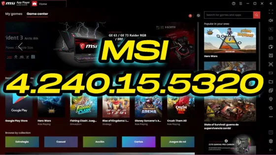 Msi 4.240.15.5320 versão com ARM nativo BAIXAR