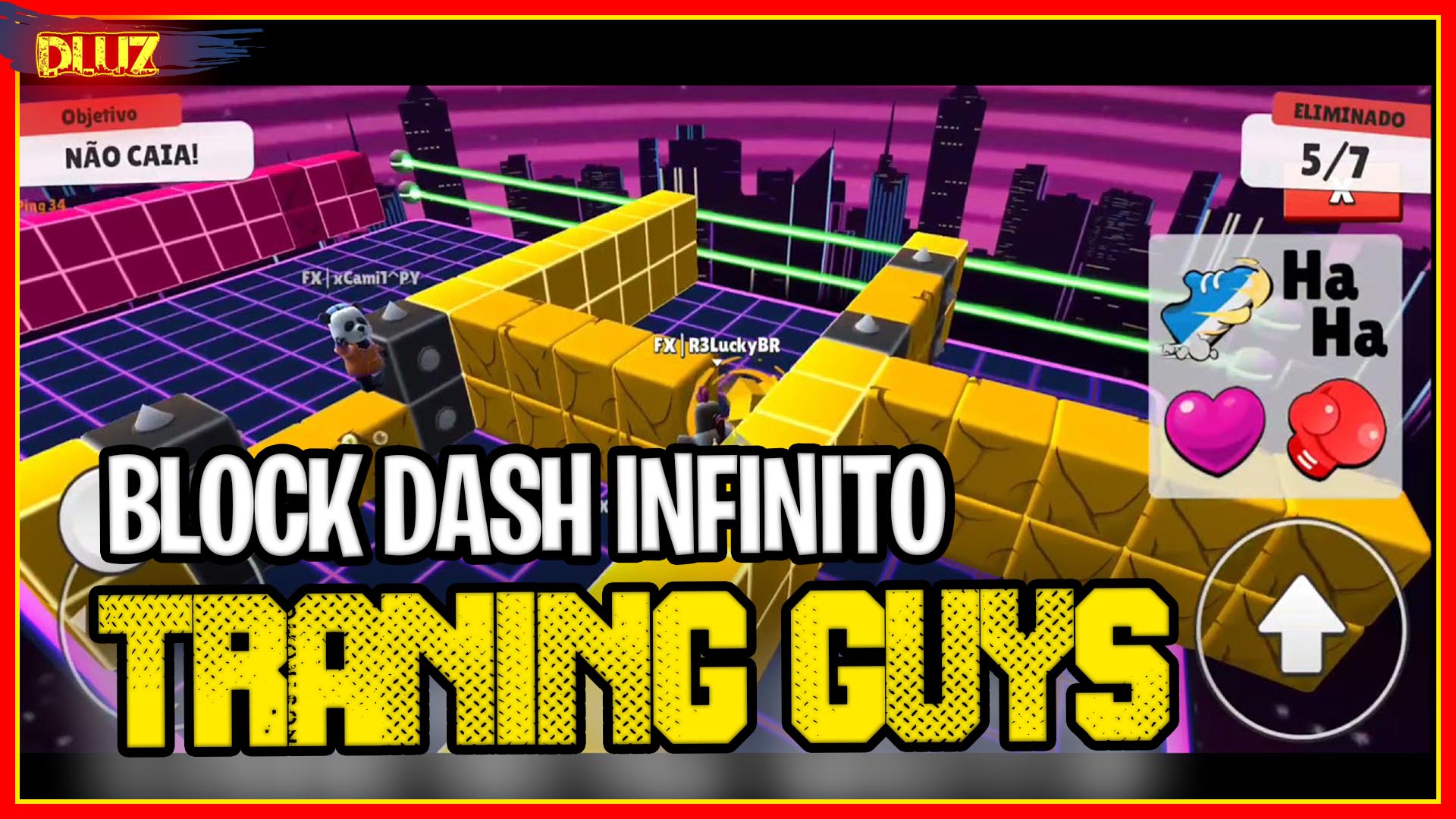 Training Guys - Servidor de Block Dash Infinito do Stumble Guys