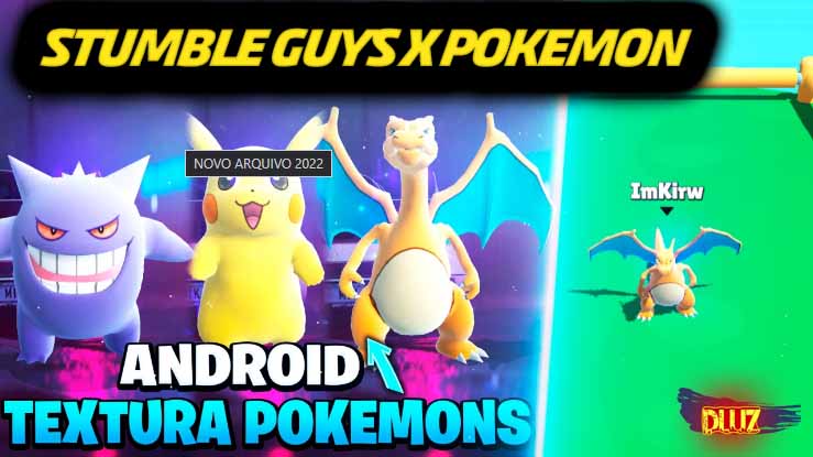 Texturas para Stumble Guys 7d mobile - Pokemon - Dluz Games