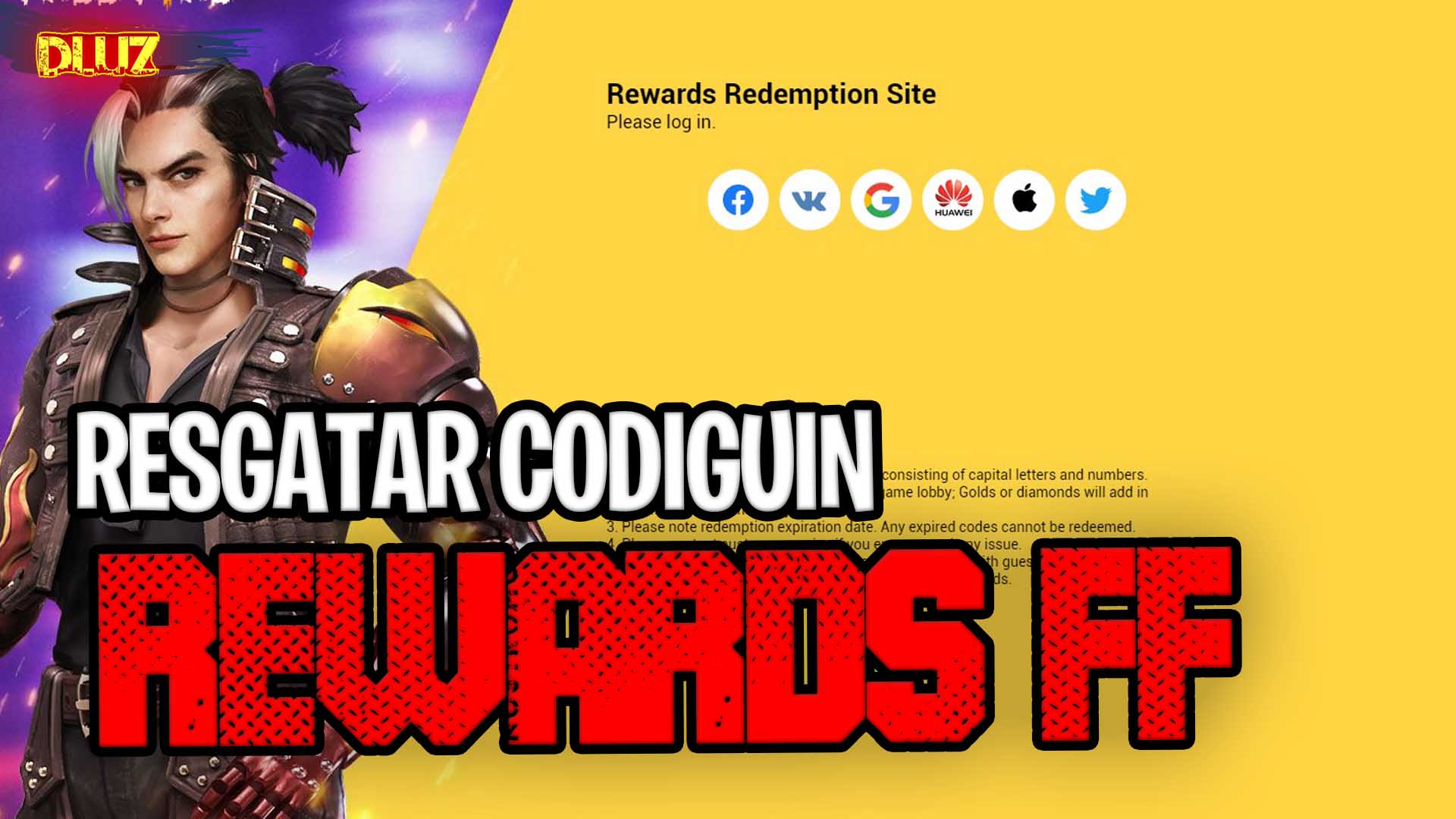 CODIGUIN FF: códigos Free Fire em agosto (2023); Resgate no Rewards