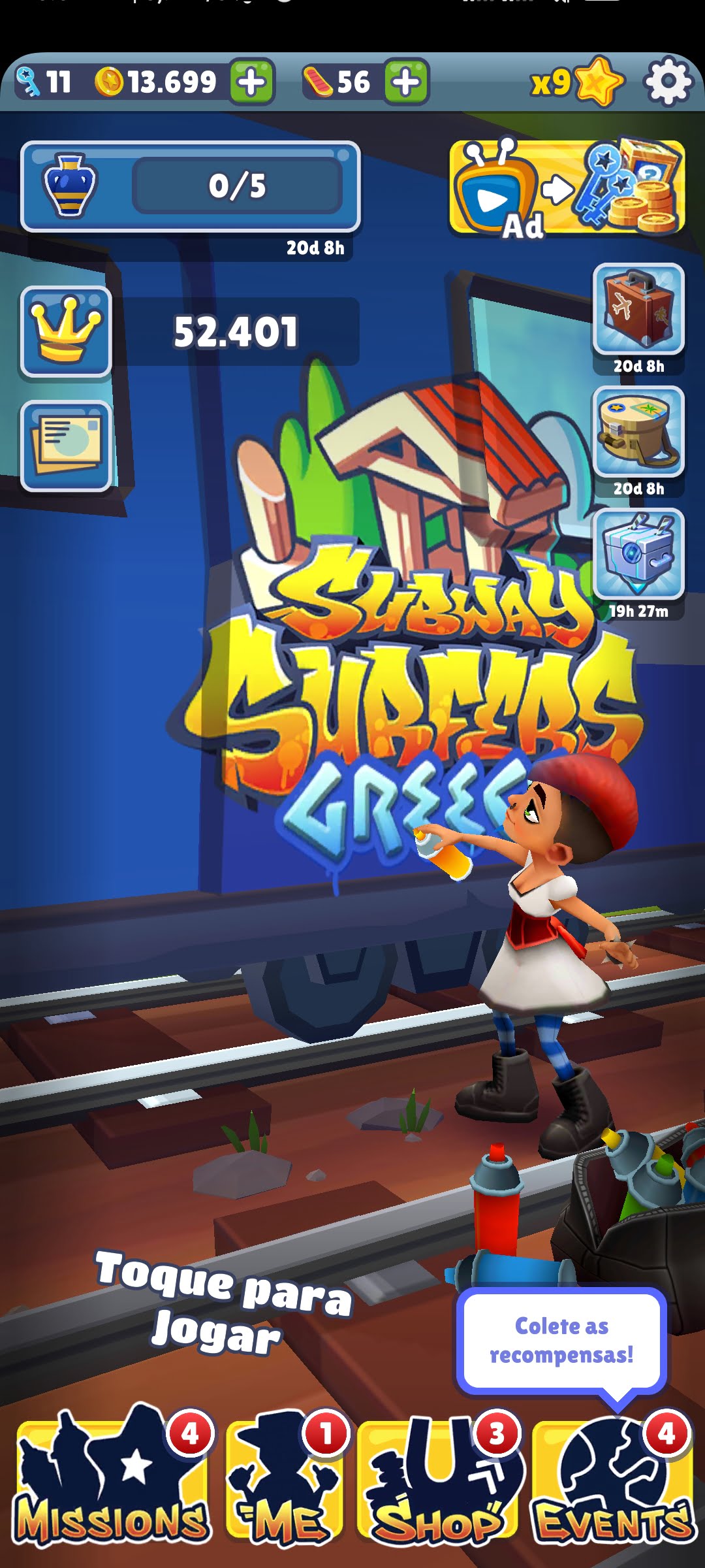 SAIU! TEXTURA da MOEDA AZUL para SUBWAY SURFERS do NAAG!! VERSÃO