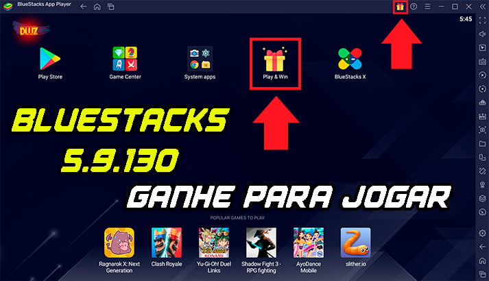 Ganhe prêmios com o Bluestacks 5.9.130