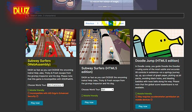 Subway Surfers html5 games com troca de mapas e 0 delay