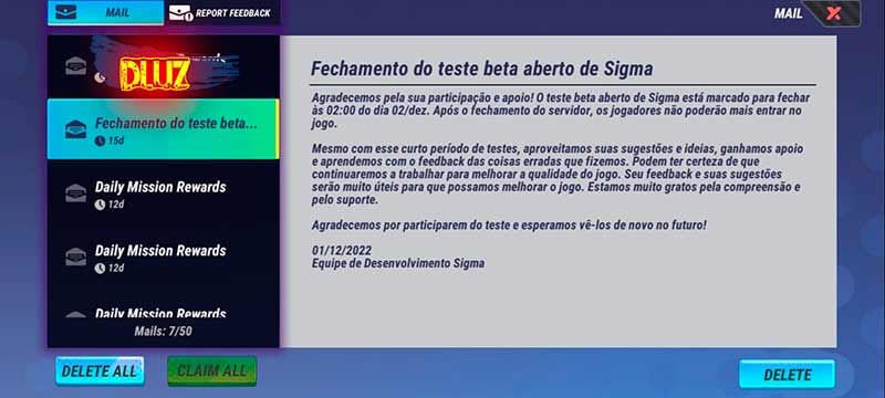 Por que o Sigma não entra? Fim!