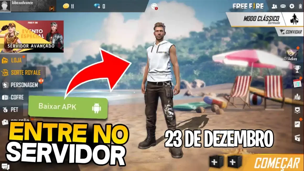 Servidor avançado do Free Fire: como baixar APK de nova