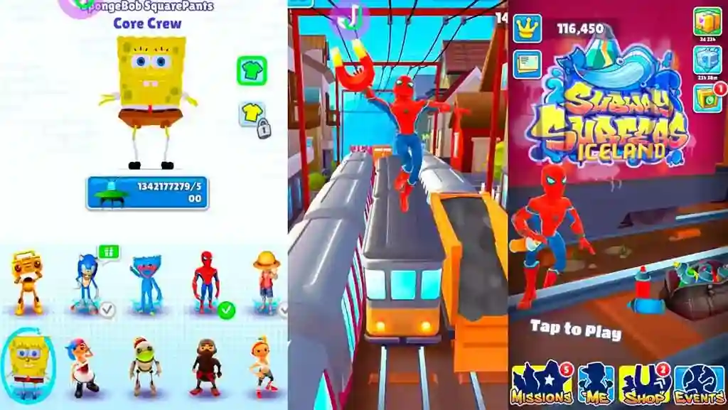 Subway Surfers todos os personagens desbloqueados