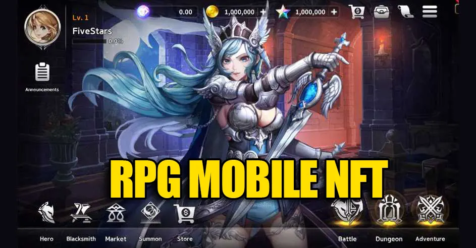 Five Stars um rpg mobile nft para download