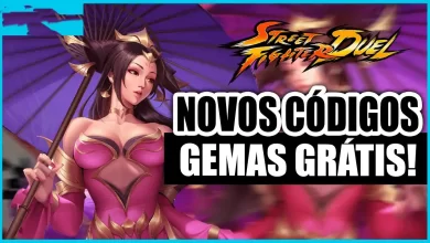 Novos Códigos Street Fighter Duel