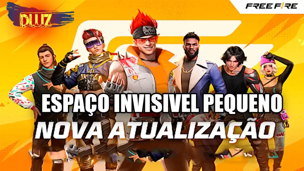 Personalize Seu Nome do Free Fire: Espaço Invisível pequeno - Dluz Games