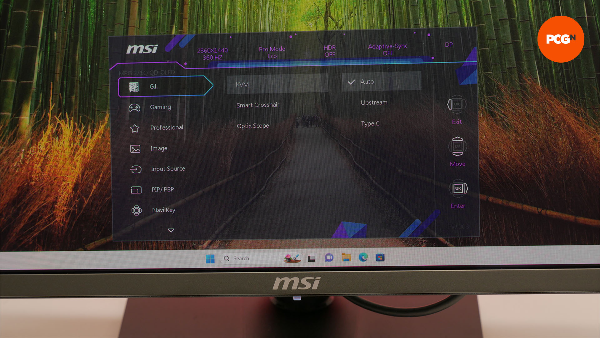 msi mpg 271qrx qd-oled gaming monitor review 17 kvm