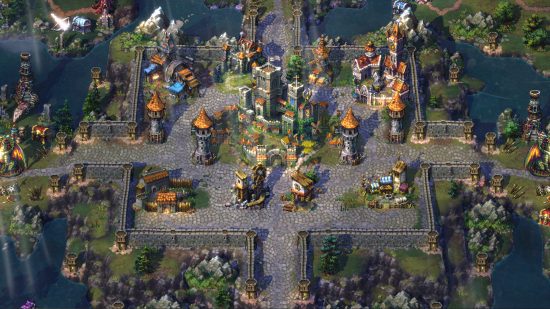 Songs of Conquest – Uma linda cidade renderizada em estilo pixel art neste jogo de estratégia baseado em turnos inspirado em HoMM.