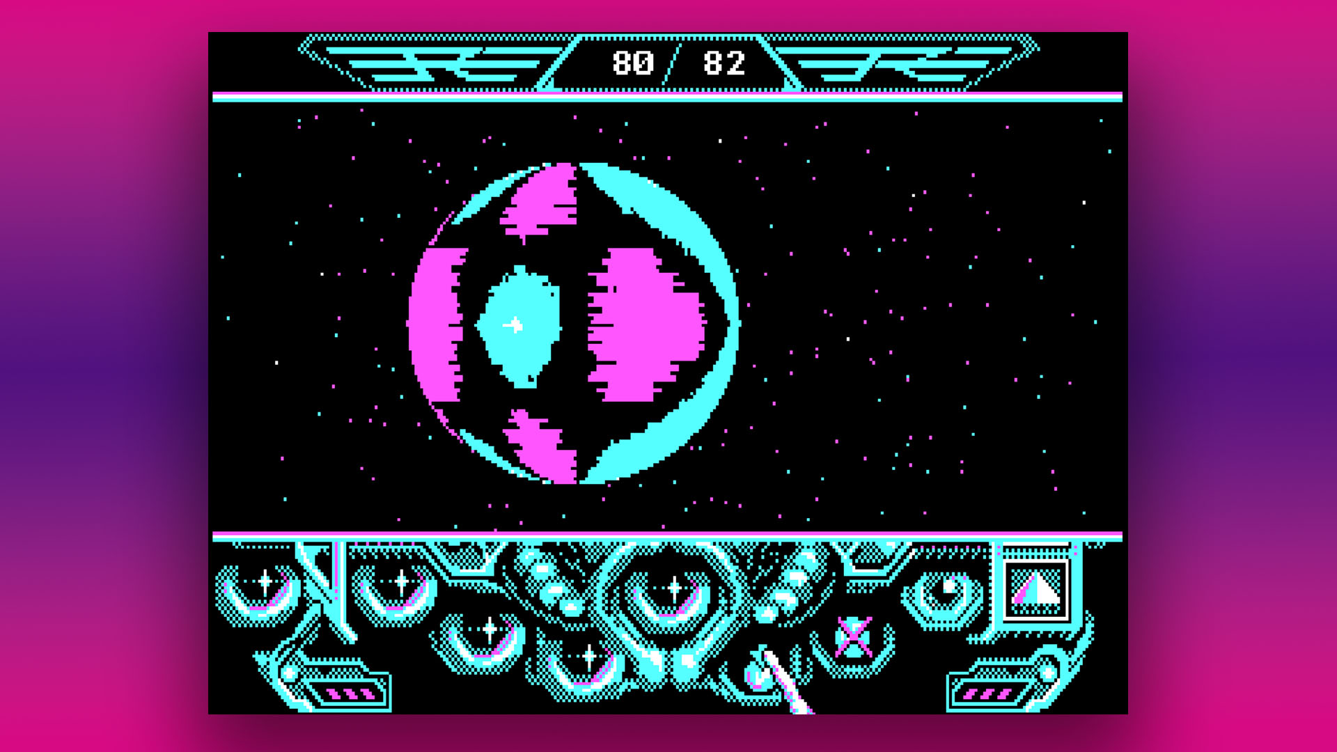 Gráficos CGA: Captain Blood no modo BIOS 4, paleta 1, alta intensidade