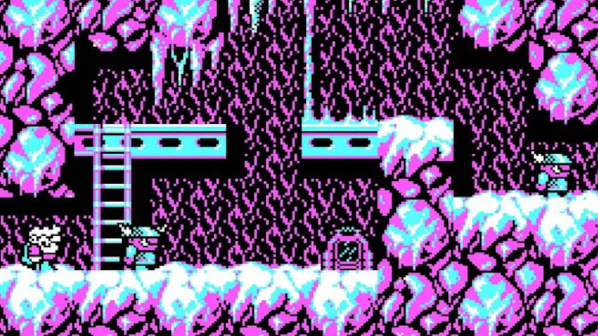 Gráficos CGA: captura de tela de Rick Dangerous 2