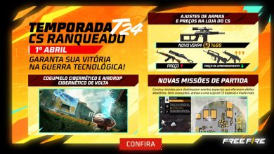 Amanhã, 01 de abril, nova temporada do CS Ranqueado chega ao Free Fire