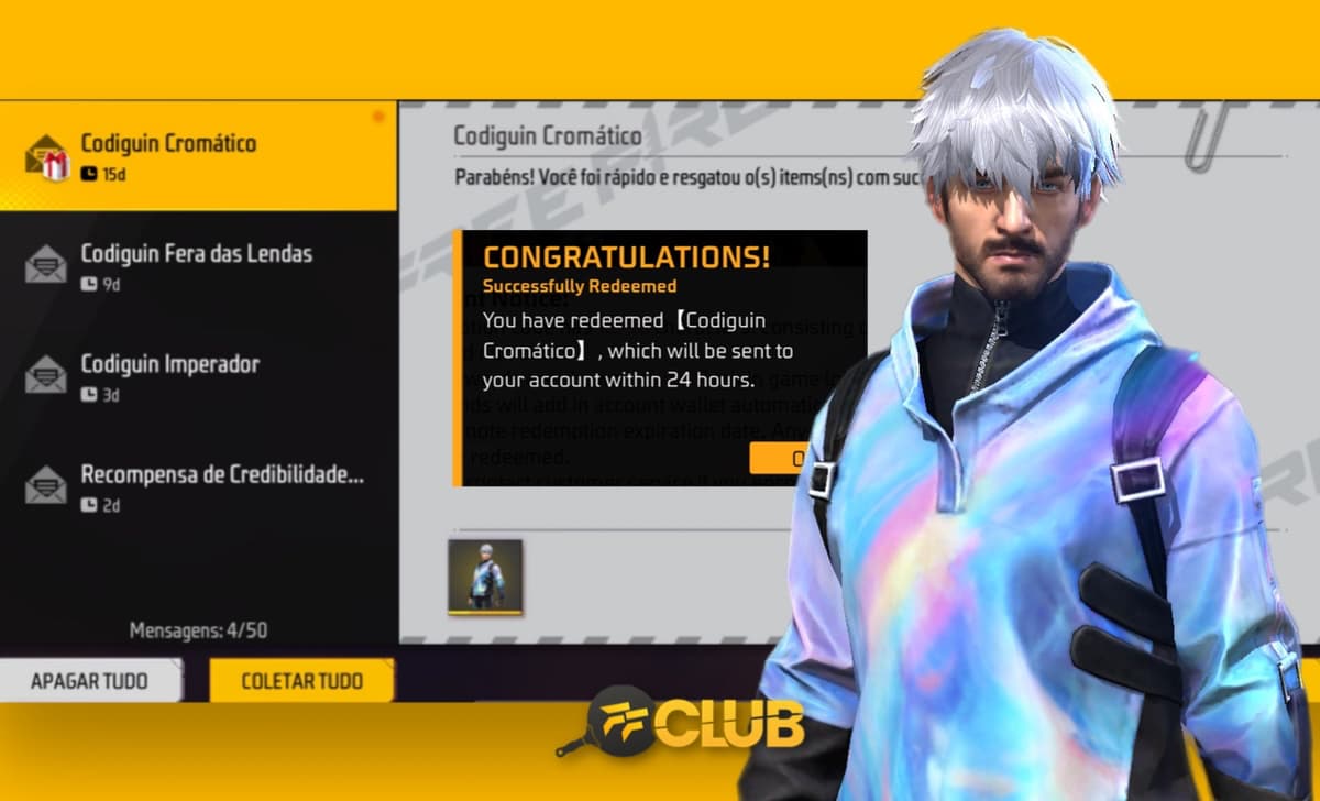 CODIGUIN FF: código Free Fire Cromático para resgatar no Rewards