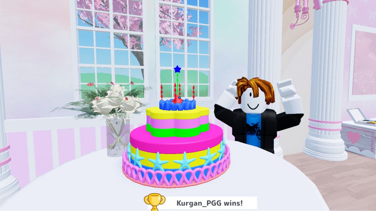 Bolo de Lollypop no Cake Off! Roblox