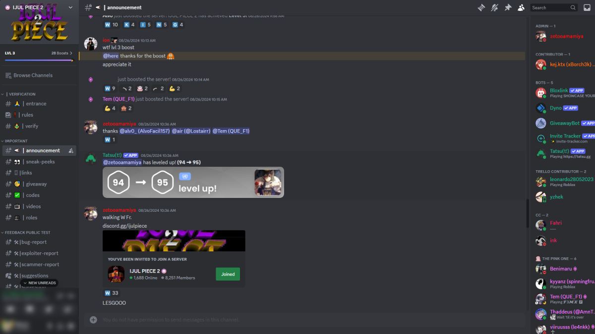 Servidor Discord de Ijul Piece