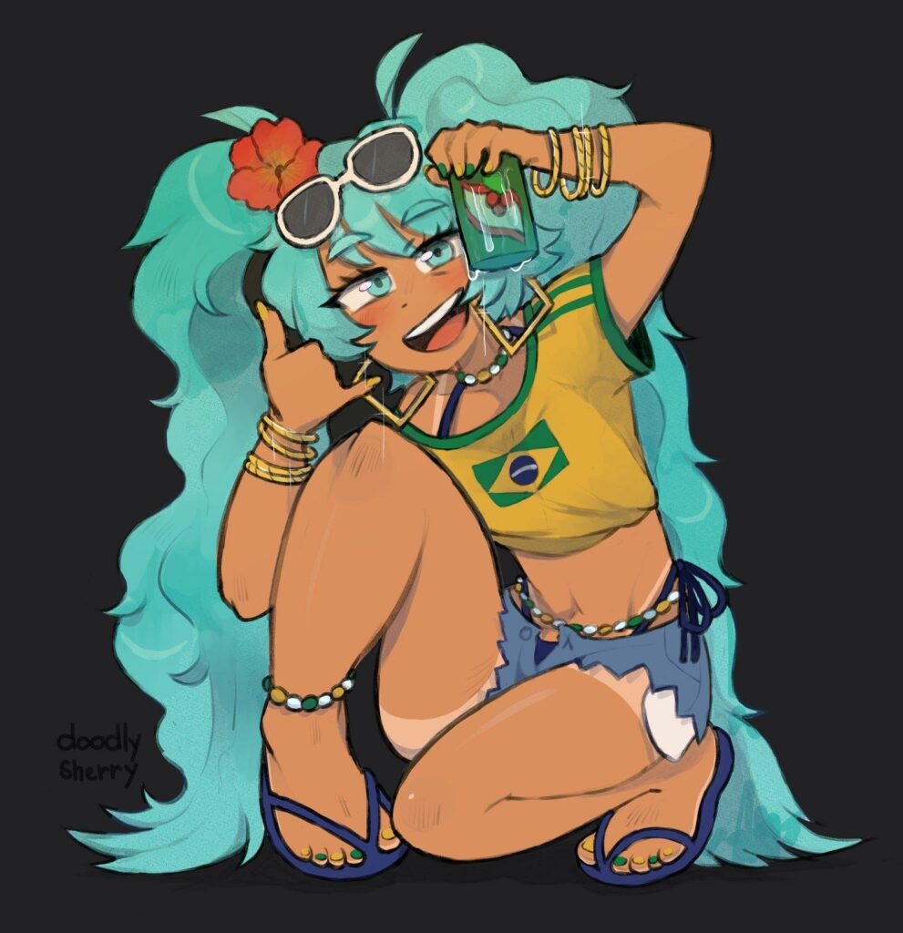 Doodly Brazilian Miku