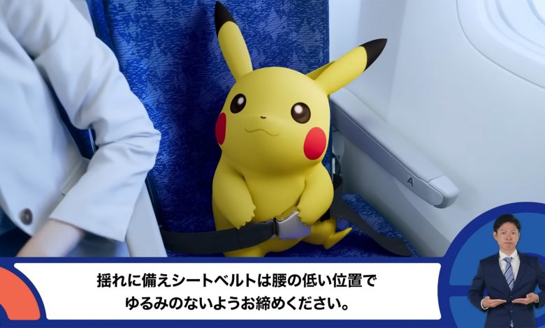 Companhia aérea do Japão revela vídeo de segurança aérea com Pokémon