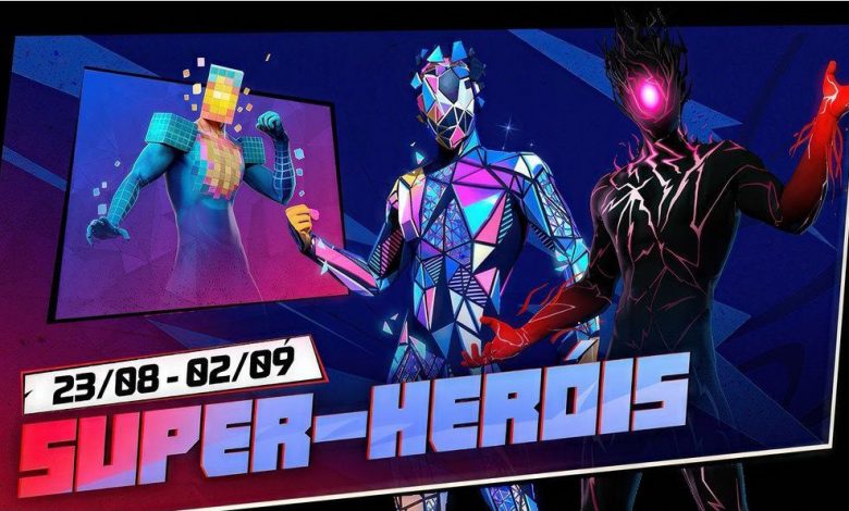 SKINS DE SUPER-HERÓIS CHEGANDO AO FREE FIRE