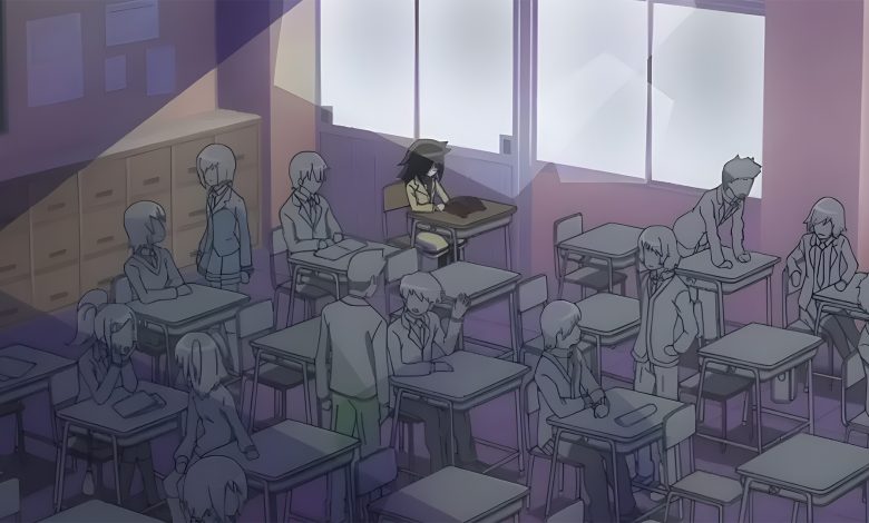 Em que parte da sala de aula se sentam os protagonistas nos animes?