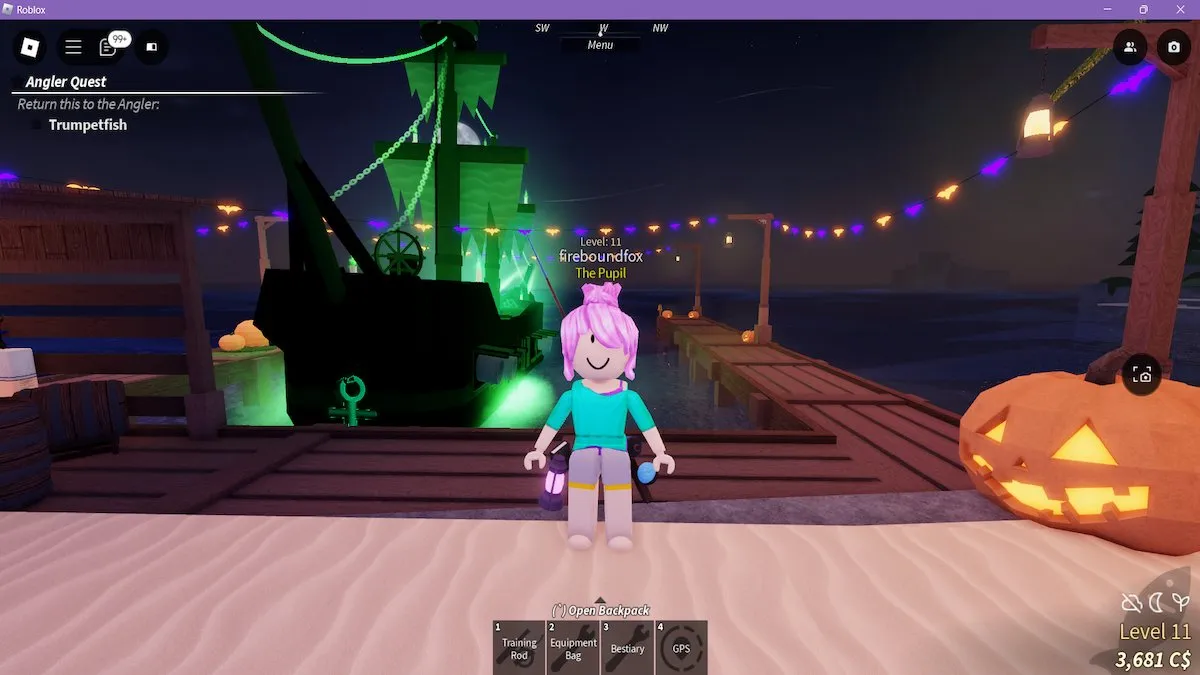 O Flying Dutchman em Fisch no Roblox.