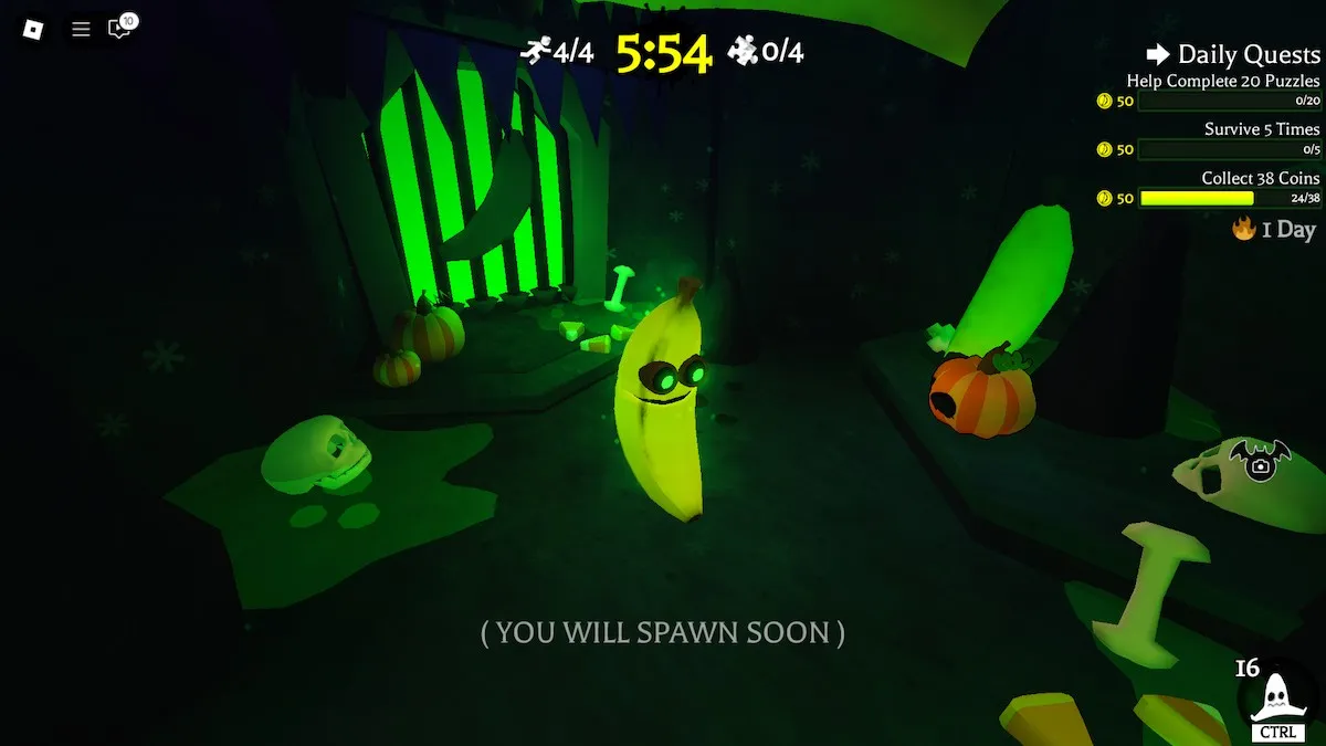 A abóbora que está na Sala de Spawn do Banana em Banana Eats no Roblox.