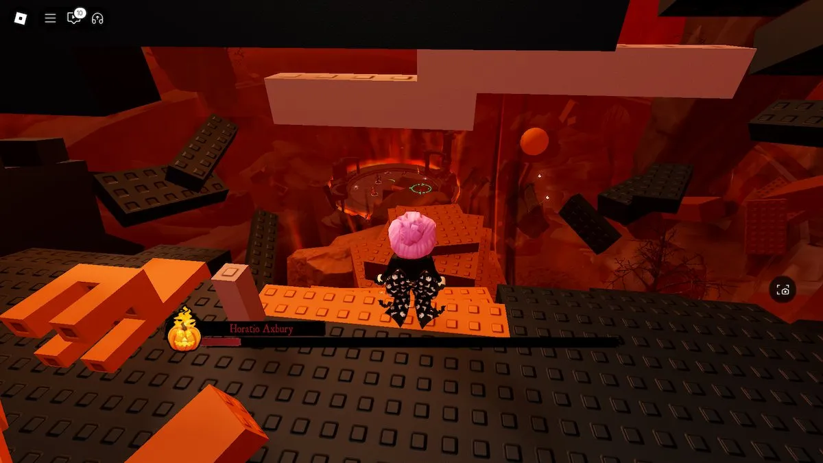 Como chegar à luta contra o chefe em The Haunt no Roblox.