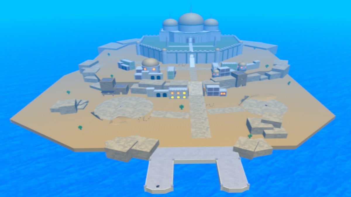 Reino de Areia em King Legacy no Roblox.