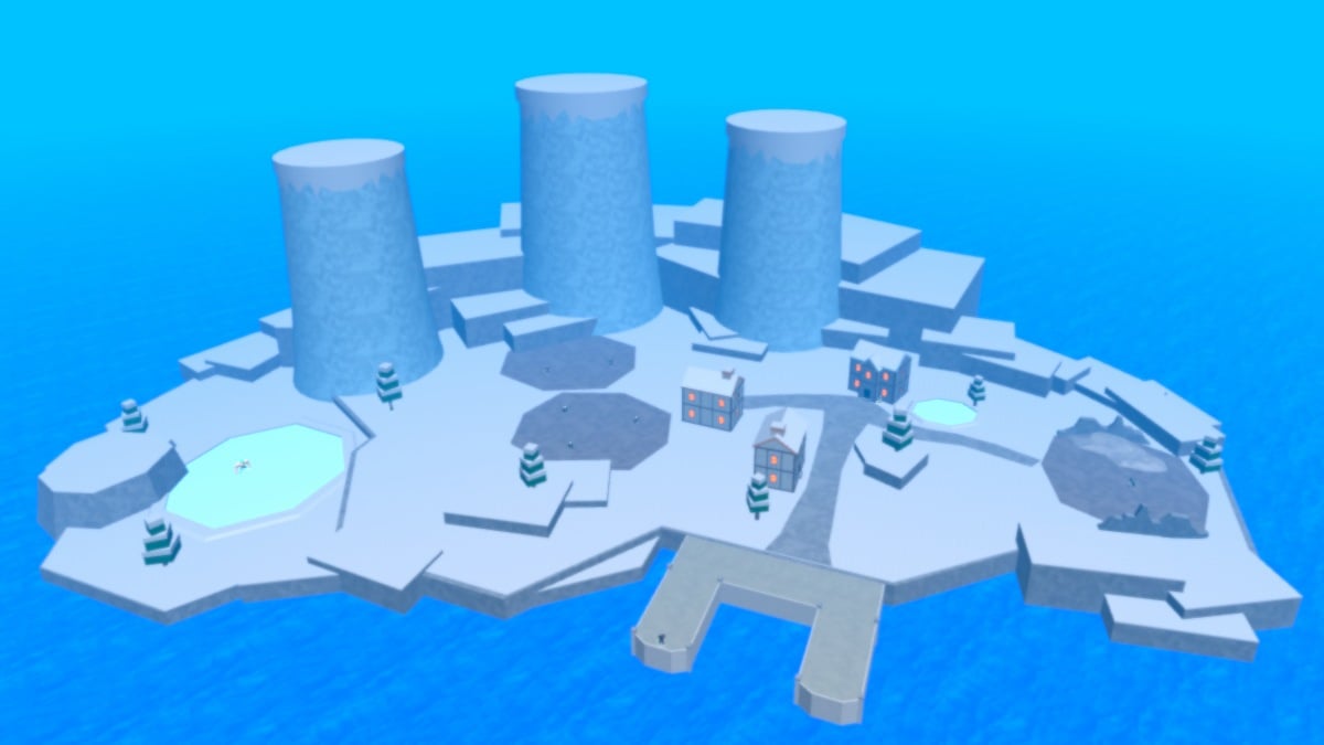 Ilha da Neve em King Legacy no Roblox.