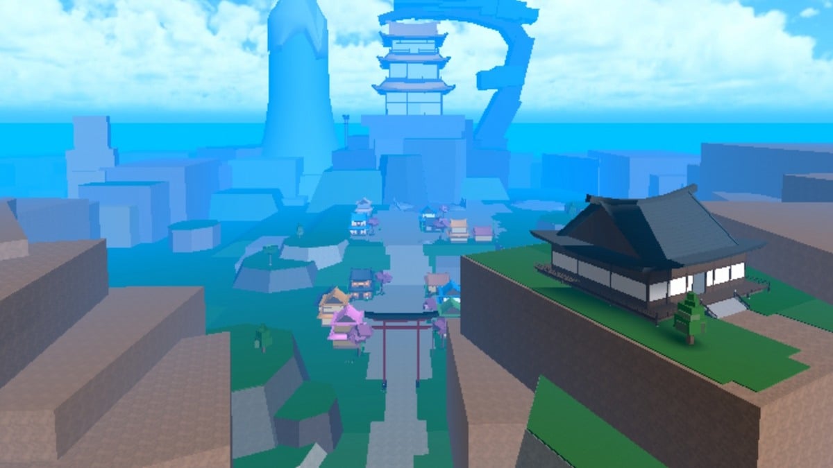 Ilha Japão em King Legacy no Roblox.