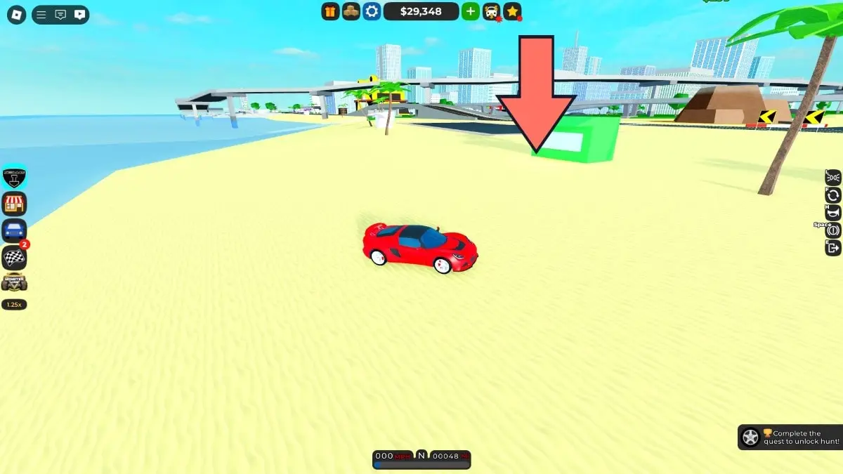 Localização do Para-choque Traseiro do Carro Zenvo em Car Dealership Tycoon