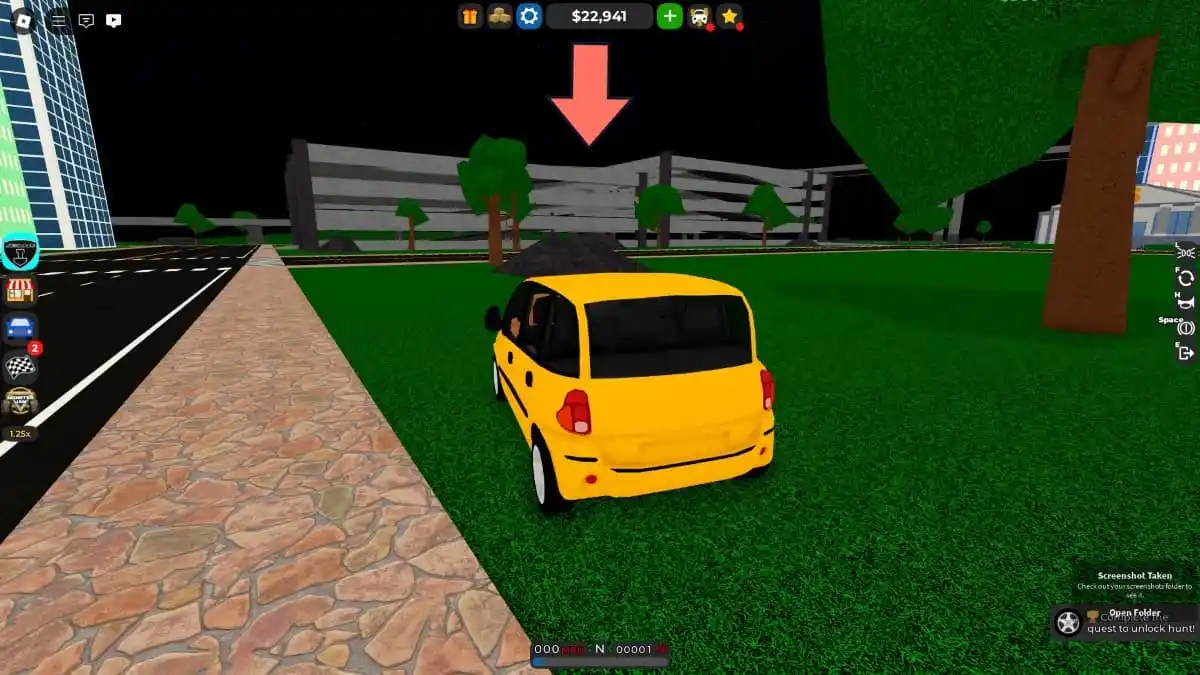 Localização do Porta-Malas do Carro Zenvo em Car Dealership Tycoon