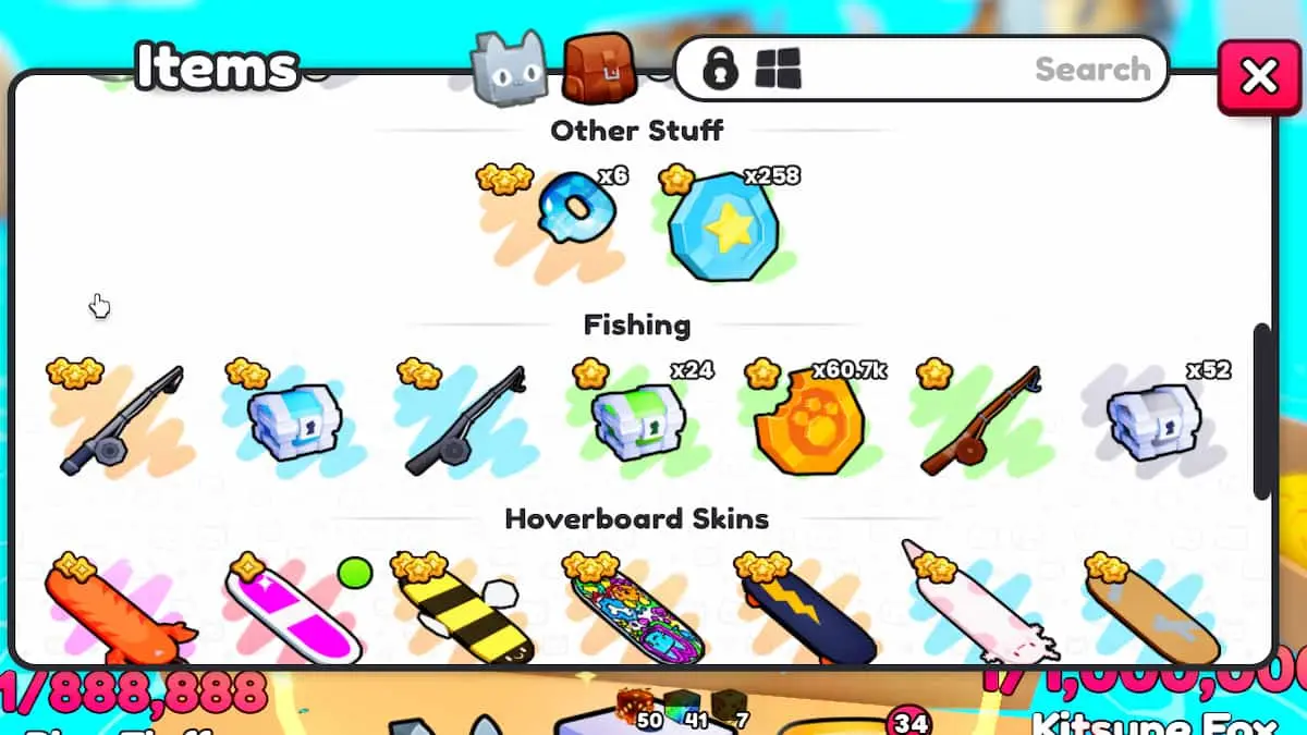 Os Drops de Pesca em PETS GO