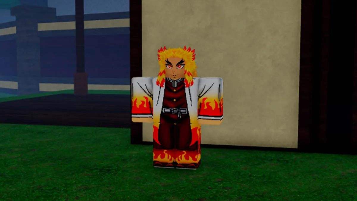 Treinador de Fogo em Slayer Online Roblox.