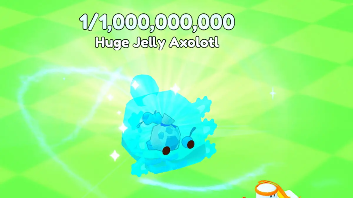 O Huge Jelly Axolotl em PETS GO