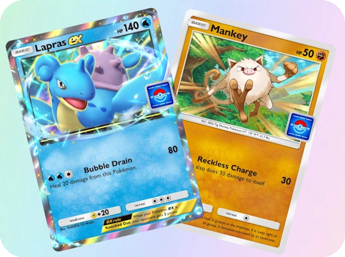 Lapras ex and Promo Mankey in the Genetic Apex metagame