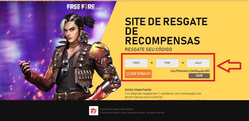 กรอกโค้ด Free Fire