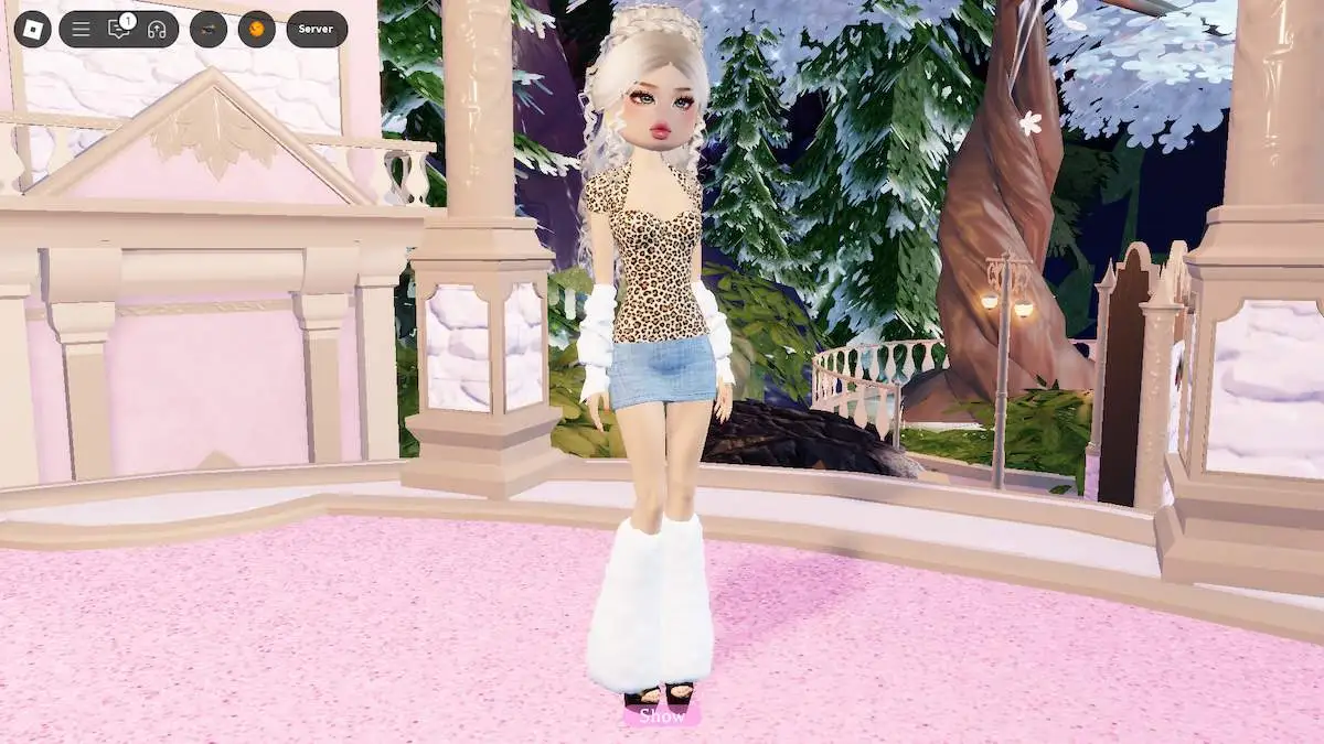 Estilo Gyaru Clássico Harajuku no Roblox Dress to Impress.