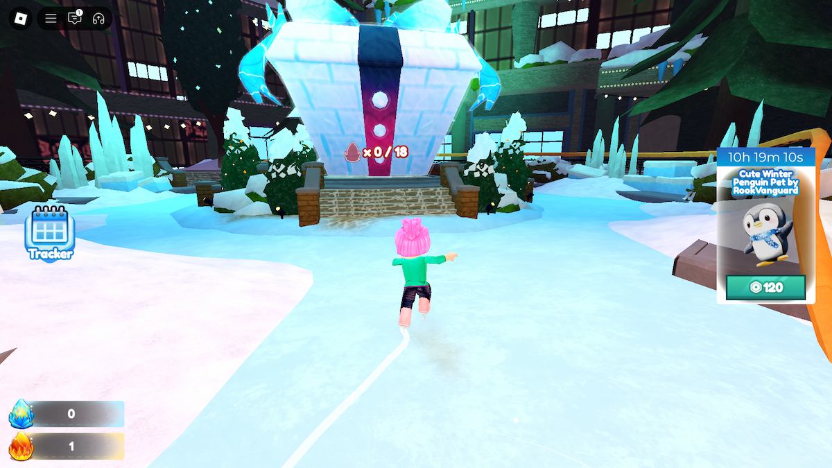 Ponto de entrega do Token Elite do Evento Winter Spotlight do Roblox.