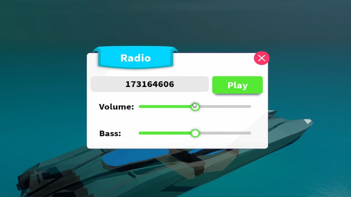 O Menu de Rádio no Fishing Simulator