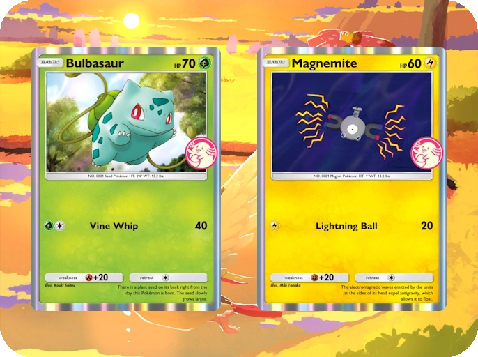 Wonder Pick Event Bulbasaur & Magnemite with Venusaur Event Shop