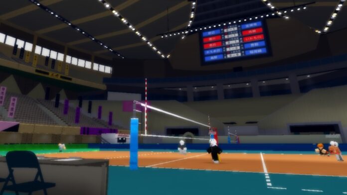 Imagem da nossa guia Spiked The Zone. Mostra uma quadra de vôlei com pessoas jogando.