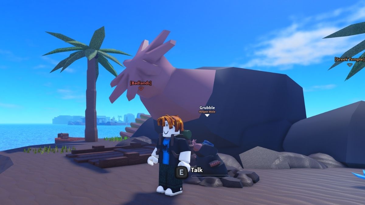 Localização da Mãe Morcego em Dig It Roblox