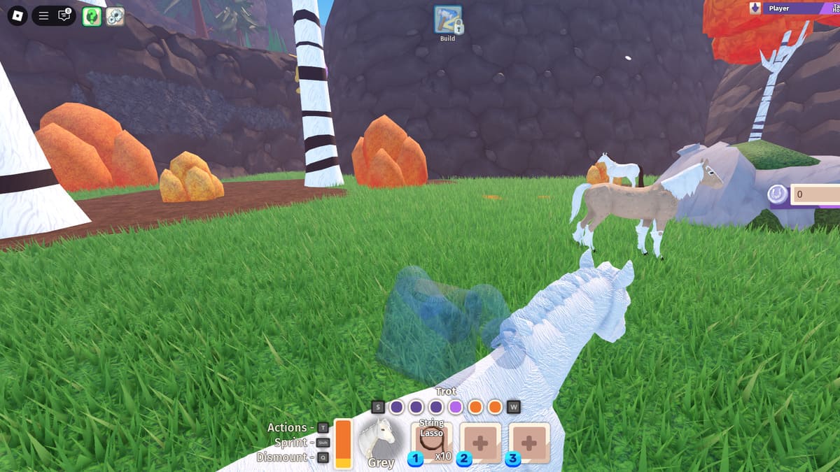 Cavalos na natureza em Horse Life Roblox