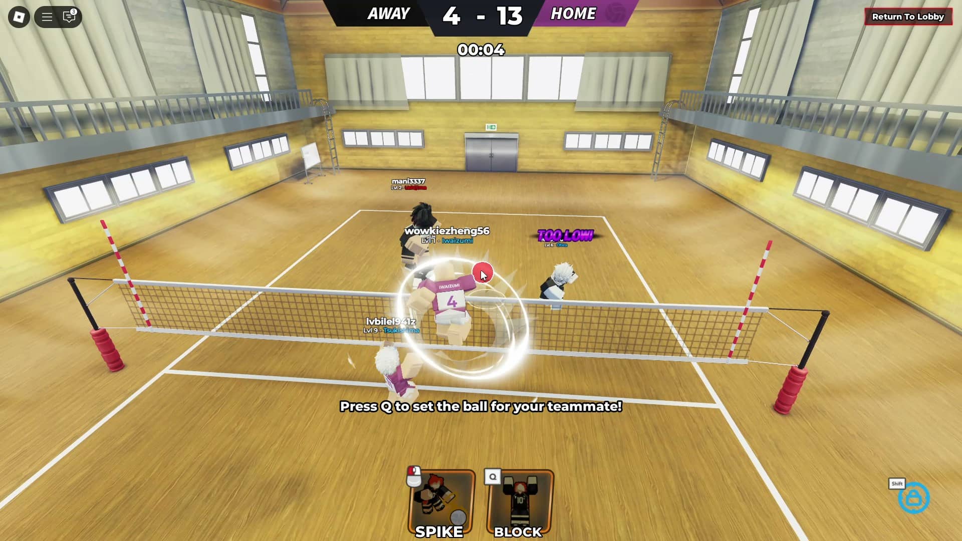 Ataque em Haikyuu Legends